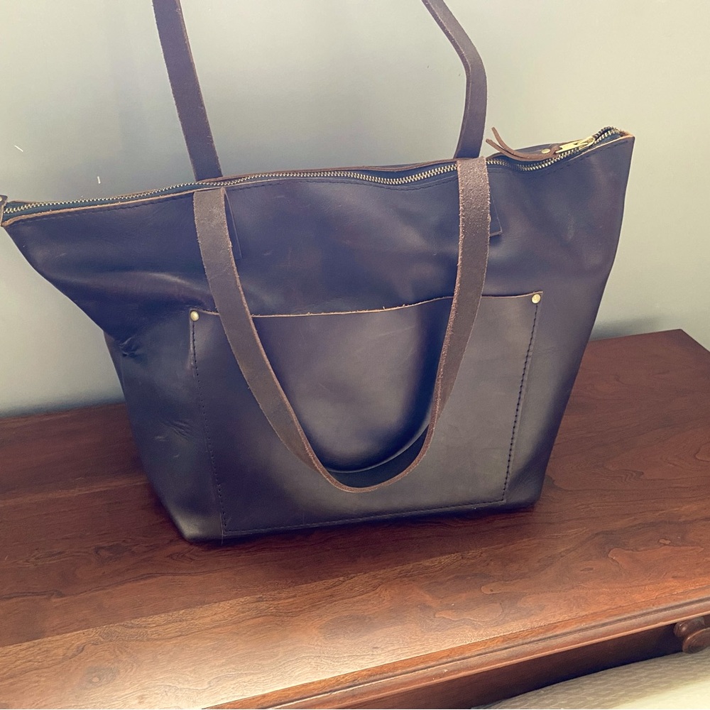 Portland Leather Goods Premium Large tote in Grizzly